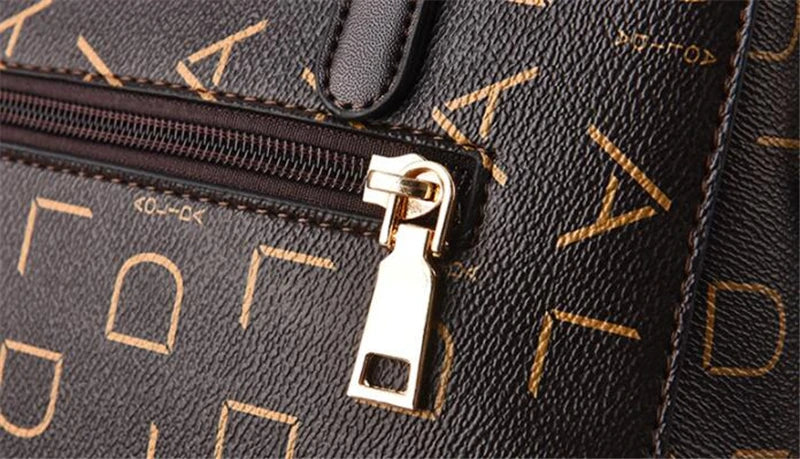 Fashion English Letter Handbag Women PU Leather Tassel Top-handle Bag Luxury Shoulder Bag Large Capacity Lady Tote Design Purse