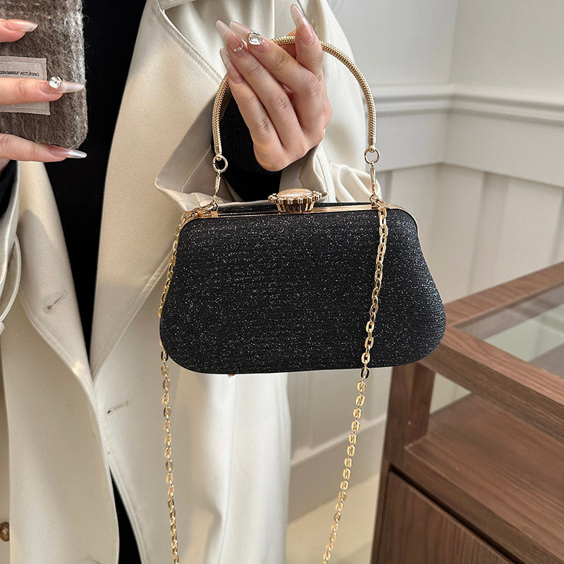 Advanced Texture Elegant Lady Banquet Small Handbags Women's Dinner Bag Dress Garment Bag Chain Crossbody Small Square Bag