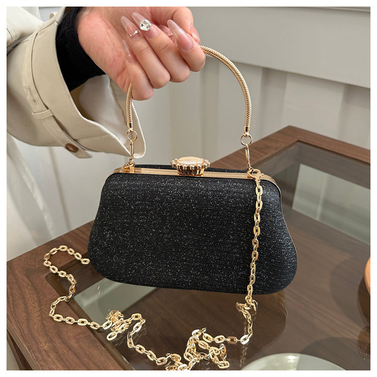 Advanced Texture Elegant Lady Banquet Small Handbags Women's Dinner Bag Dress Garment Bag Chain Crossbody Small Square Bag