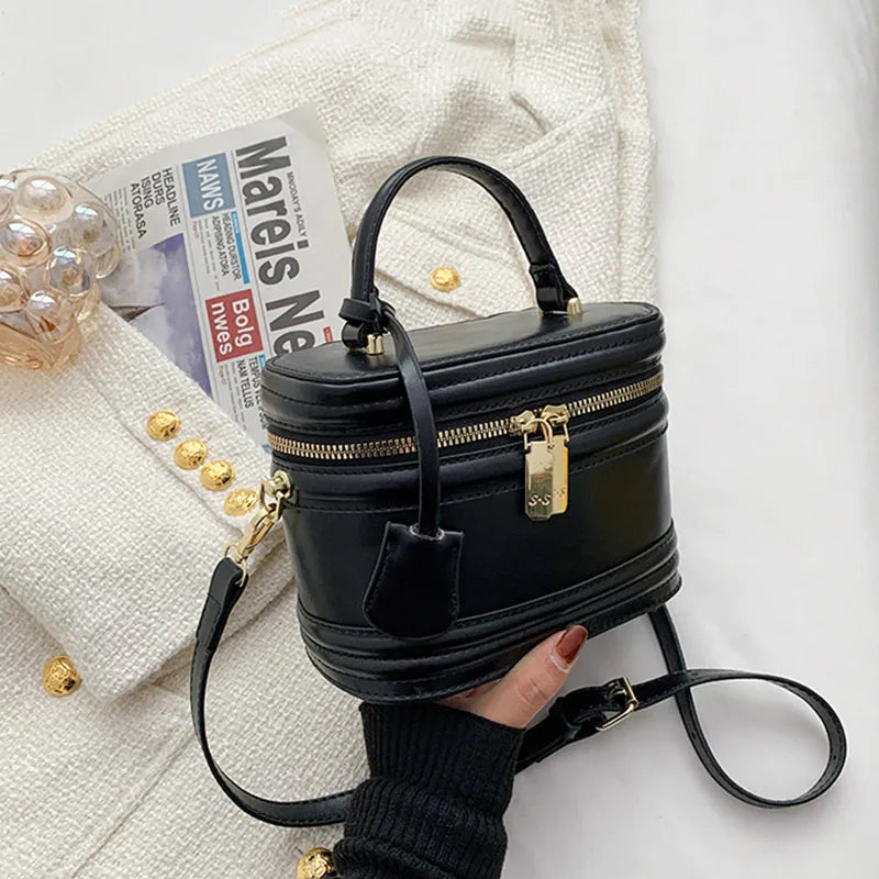 Brand Barrel-shaped Shoulder Bags Women Fashion Top Handbag  High Quality Crossbody Square Bag and Purses Ladys Cute Clutch Bag