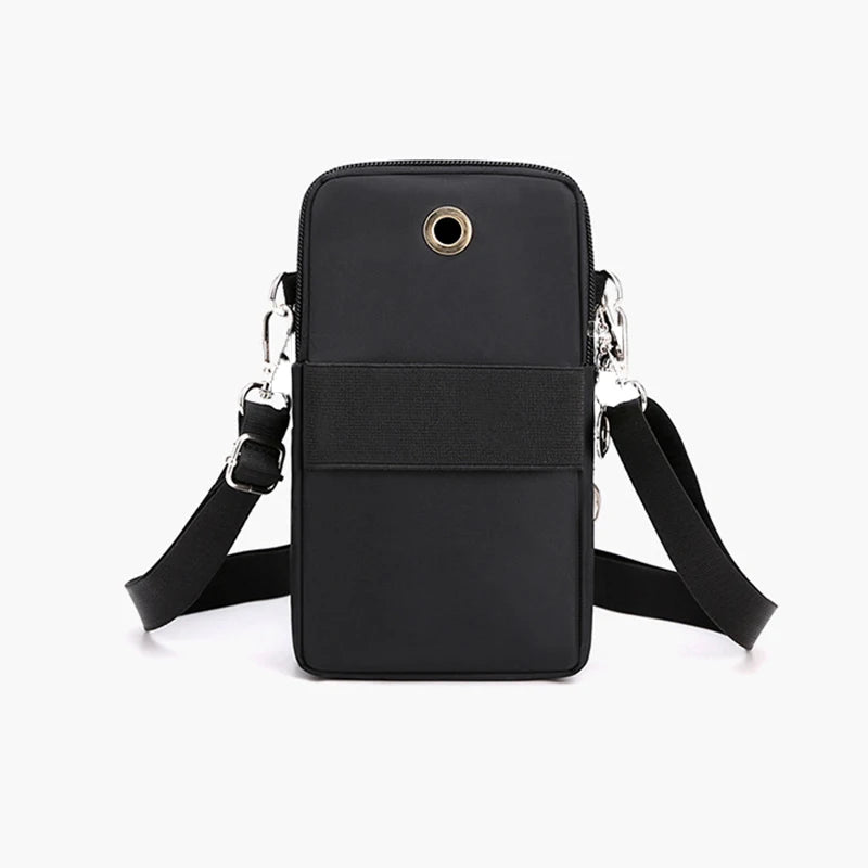 New Women Mobile Phone Bag Nylon Cell Phone Bag Coin Purse Strap Shoulder Bag Small Crossbody Bags for Women Wallet Travel Purse