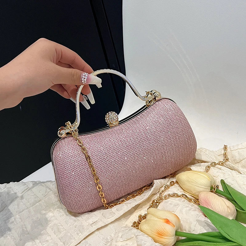 Chain Evening Bag Dinner Shoulder Bag for Women Handbag - Fashion Crossbody Bags Vintage Underarm Bag Satchel